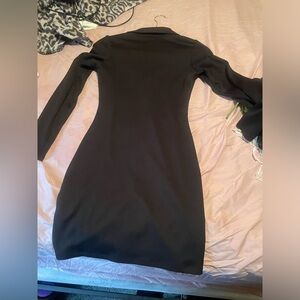 Elegant Black Long Sleeve Dress